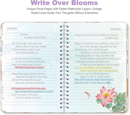 SIIXU Floral Spiral Notebook​​ - Image 2