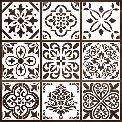 Reusable Tile Stencil 12inch Wall Stencils by zosylley