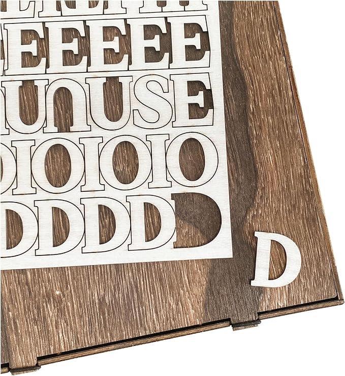 706 Pieces 1 Inch Wood Alphabet Letters Wooden Numbers Mini Capital & Lowercse - Image 6