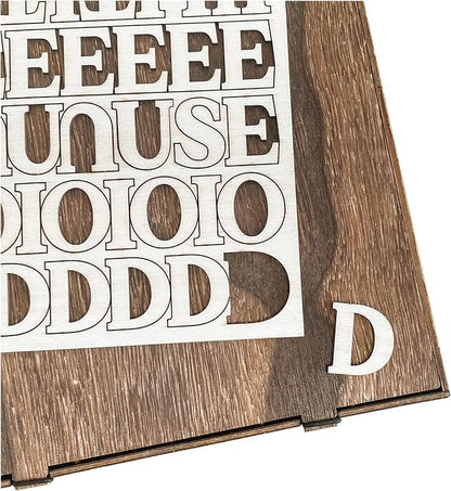 706 Pieces 1 Inch Wood Alphabet Letters Wooden Numbers Mini Capital & Lowercse - Image 6