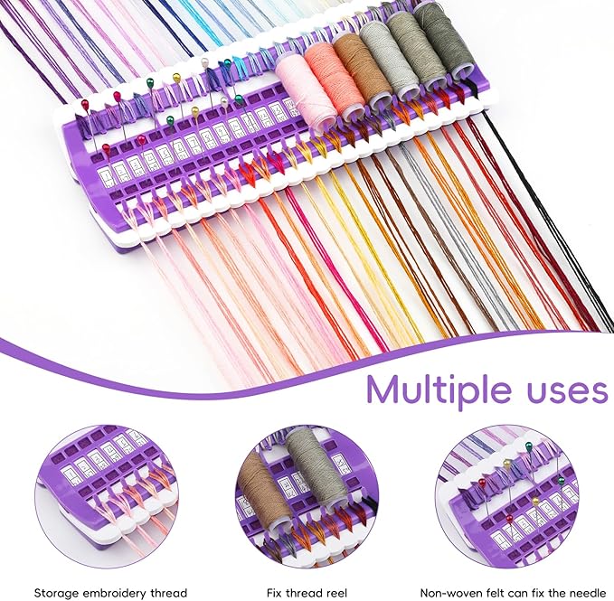 Lokunn Floss Organizer Embroidery, 50 Positions, Thread Organizers - Image 3