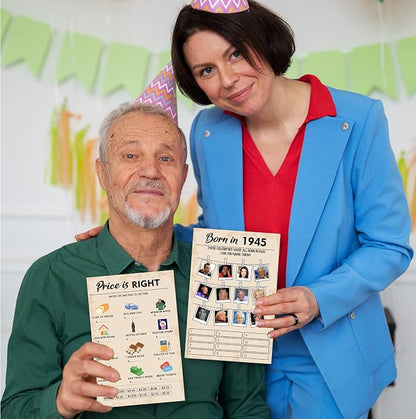 80th Birthday Party Games, Born in 1945 Games Bundle, Birthday Party Supplies - Image 6