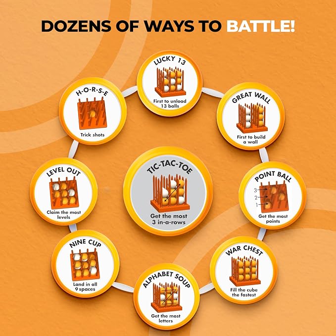 Bounce Battle™ Game Set – Marbled Edition – Fast-Paced Family & Party Game - Image 3