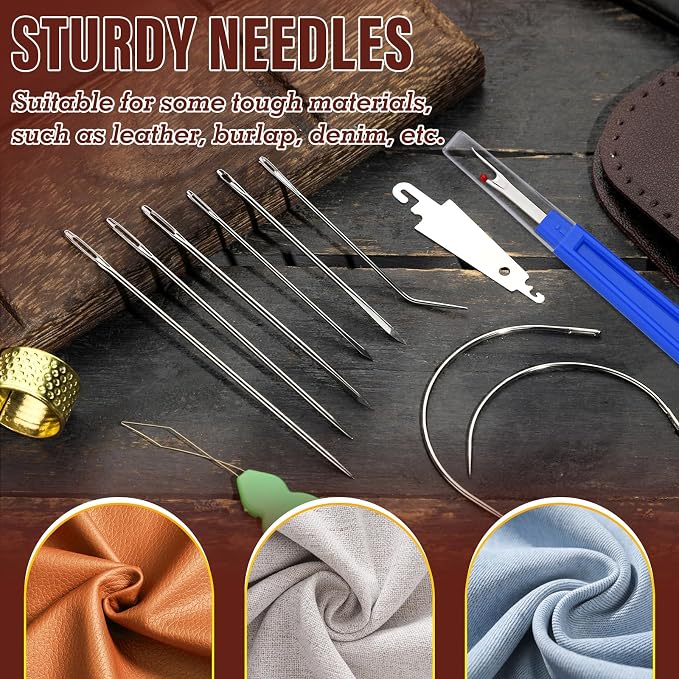 Repair Sewing Kit, Upholstery Needle and Thread Kit - Image 5