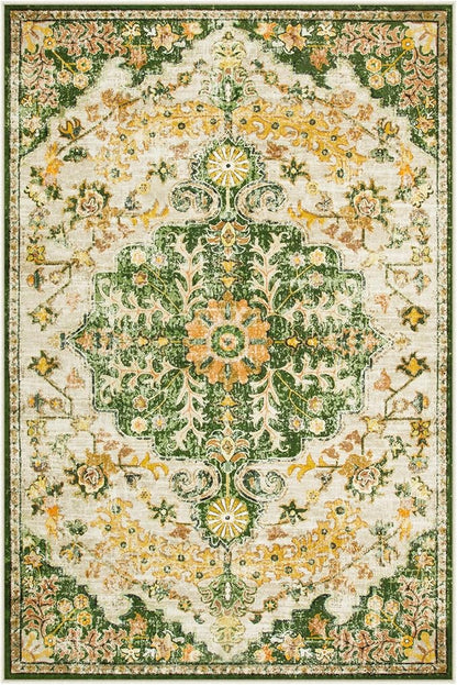 Lahome Bohemian Floral Medallion Area Rug - Image 9