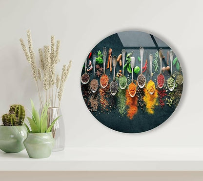 My Photostation.com 20Wx14H'' Spoon Spices Glass Wall ArtTempered Glass - Image 4