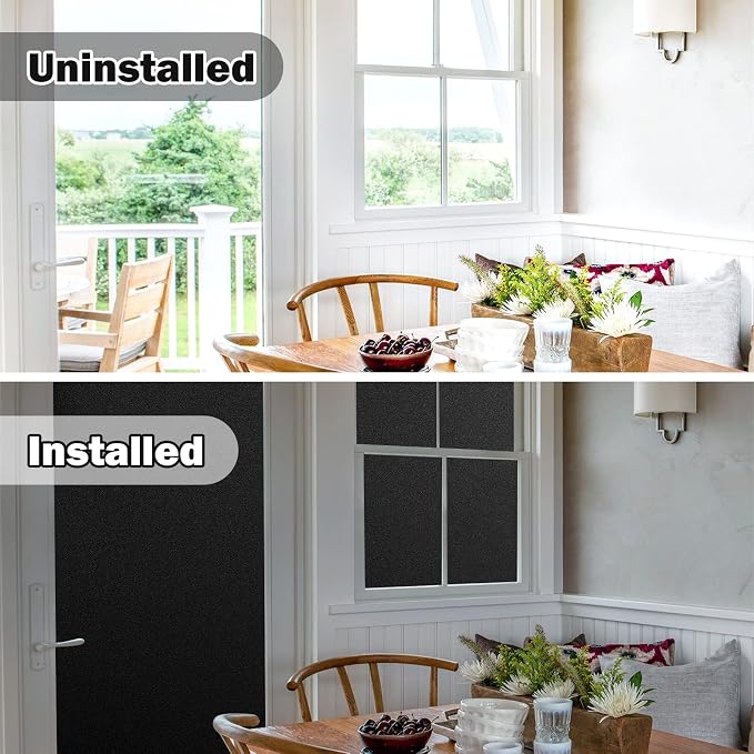 rabbitgoo Blackout Window Film, Sun Heat Blocking Privacy Cover - Image 8