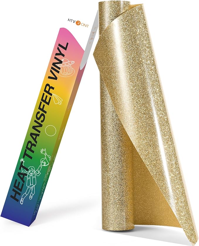HTVRONT Champagne Glitter HTV Vinyl by HTVRONT
