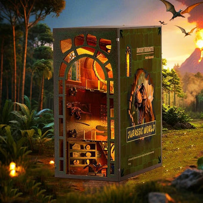 Book Nook Kit – DIY Wooden Miniature House Kits, Stunning Bookshelf Insert Decor - Image 6