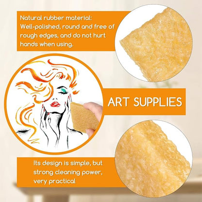 12 Pieces Glue Residue Pick up Eraser Rubber Cement Eraser Cleaning Rubber - Image 3