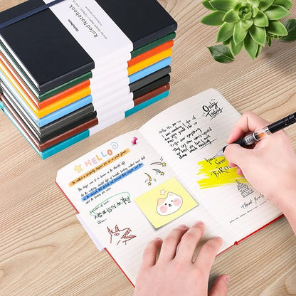 Huhuhero 10 Colors Lined Journal Notebook, A5 Hardcover Notebooks - Image 4