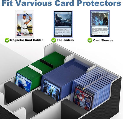Mlikero Card Deck Case for Trading Cards 1800+, Trading Card Storage Box for - Image 2