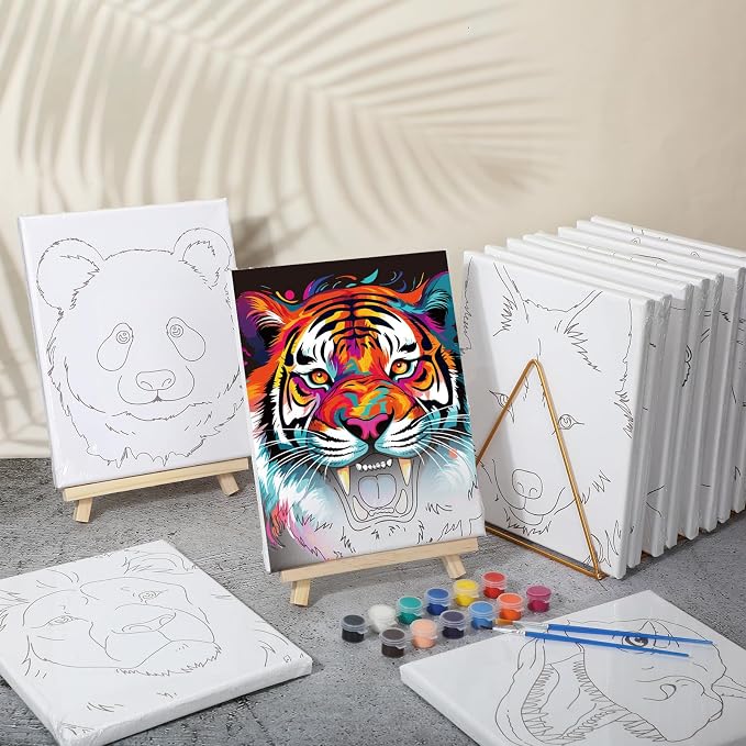 Zhanmai 12 Pack Pre Drawn Canvas - Image 5