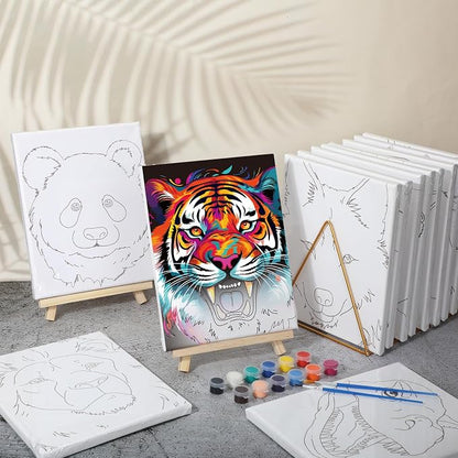 Zhanmai 12 Pack Pre Drawn Canvas - Image 5