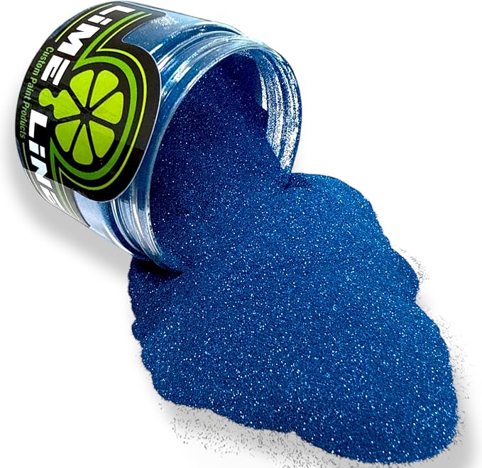LiME LiNE Sprayable Metal Flake Paint Additive: Solvent Resistant Glitter by CustomPaintmadeFastEasy
