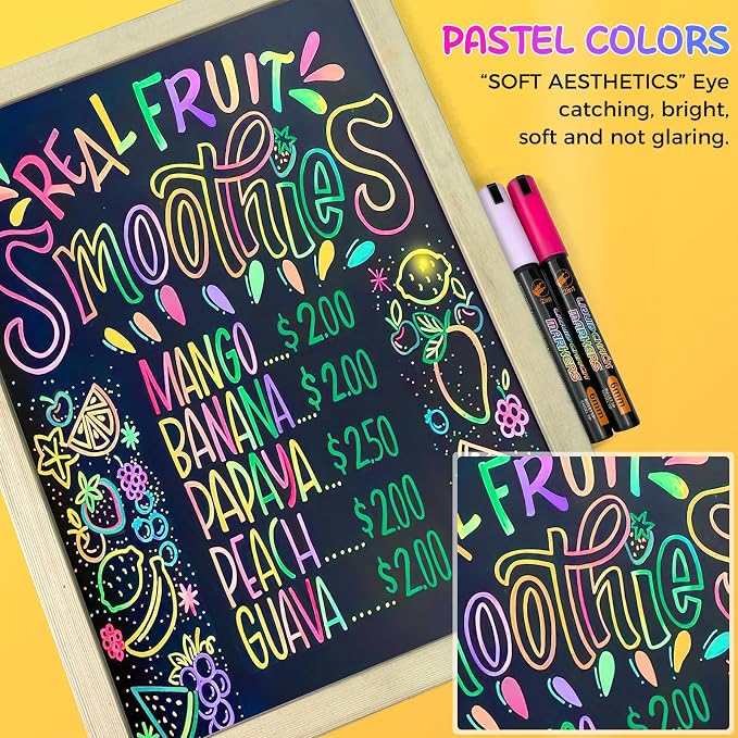 SFAIH 10 Pastel Liquid Chalk Markers - Image 2