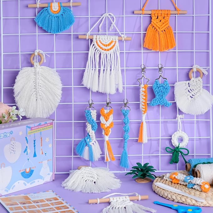 NEXBOX Macrame Kit for Kids & Adults Beginners, DIY Crafts for Girls Age 6-8 - Image 3