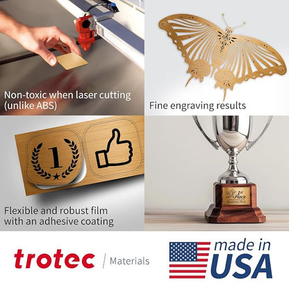 Trotec TroLase Lights | 24"x12"x1/250" | Adhesive-Backed Flexible Laser - Image 3