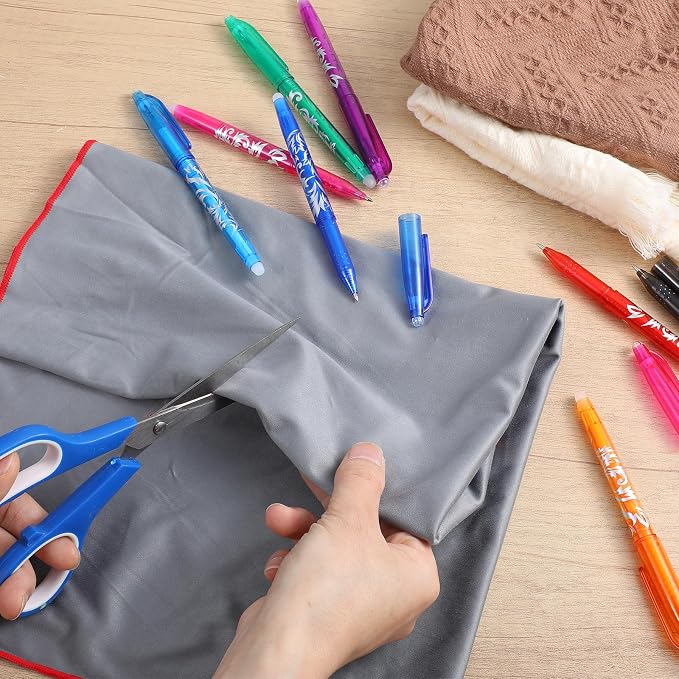 12pcs Heat Erasable Pens for Fabric, Fabric Marking Pens Fabrics Markers No - Image 5