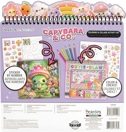 Fashion Angels Capybara & Co. Collage Activity Set, Includes 8 Sticker Sheets - Image 6