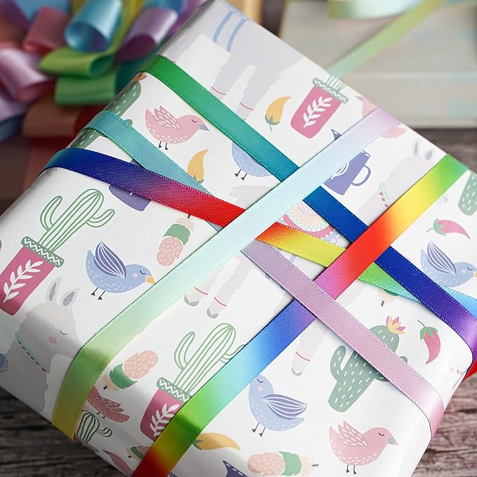 MEEDEE Pastel Rainbow Satin Ribbon - Image 7