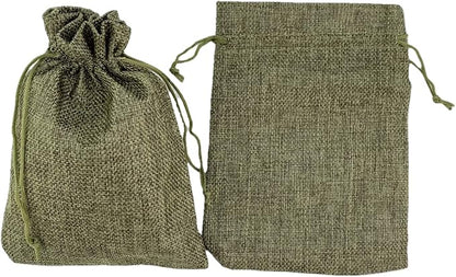 Palmhomee Pack of 25 Burlap Gift Bags - Image 2