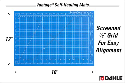 Dahle Vantage 10691 Premium Self-Healing Cutting Mat, 1/2" Grid, 5 Layers - Image 2