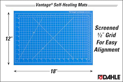 Dahle Vantage 10691 Premium Self-Healing Cutting Mat, 1/2" Grid, 5 Layers - Image 2