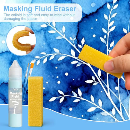 Masking Fluid for Watercolor Painting, 30ml Watercolor Masking Fluid - Image 8