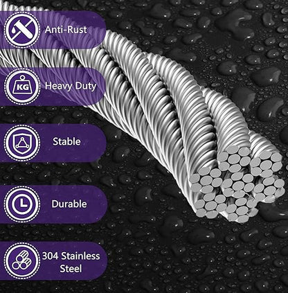 1/8" Wire Rope | 165FT Stainless Steel Cable - Image 2