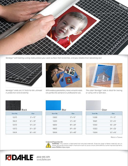 Dahle Vantage 10670 Premium Self-Healing Cutting Mat, 1/2" Grid, 5 Layers - Image 6