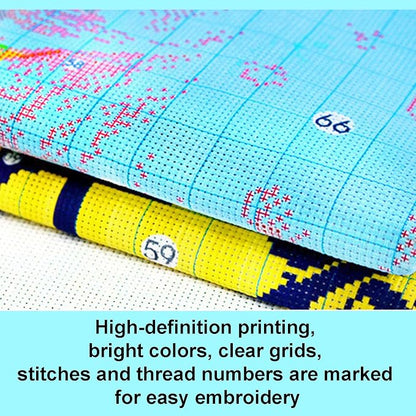 51buyoutgo 11CT Stamped Cross Stitch Kits - Image 5