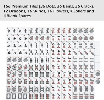 ZGME American Mahjong Set, 166 White Tiles - Image 8