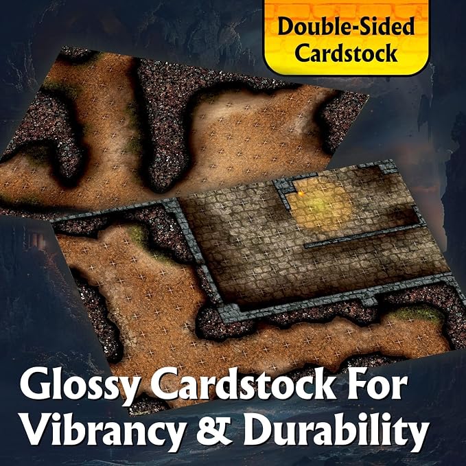 Arcknight The Winding Caverns Roleplaying Battlemaps; 16 Modular RPG Maps in 8 - Image 5