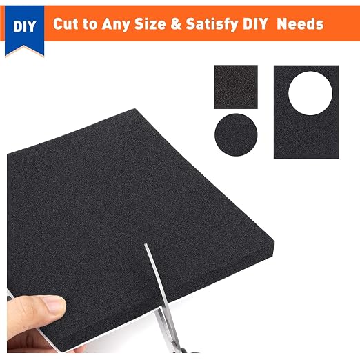 MAGZO 10Pcs Adhesive Foam Padding 1/8 in Thick X 4 in X 4 in, Closed Cell Foam - Image 4