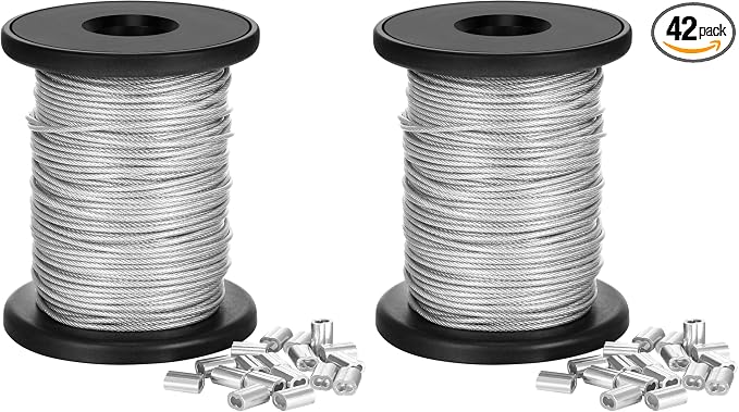 Chengu Vinyl Coated Picture Frame Hanging Wire, Stainless Steel Wire Spool by CHENGU