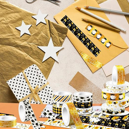 12 Rolls Graduation Washi Tape Set - Image 4