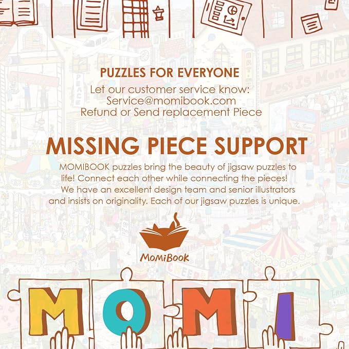 MOMIBOOK Puzzles for Adults 1000 Pieces Jigsaw Puzzles of Weekends in a Small - Image 6