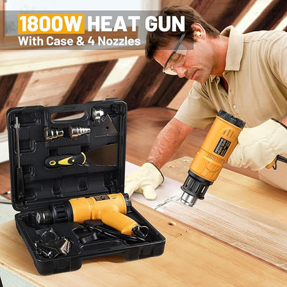 SEEKONE Heat Gun 1800W Heavy Duty Hot Air Gun Kit - Image 2