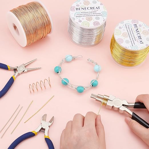 BENECREAT 9 10 12 15 17 18 20 Gauge Aluminum Wire Anodized Jewelry Craft Making - Image 5