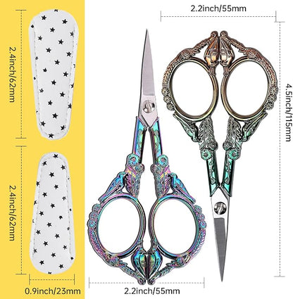 Small Embroidery Scissors with Cover -Cute and Comfortable handles with Sturdy - Image 6