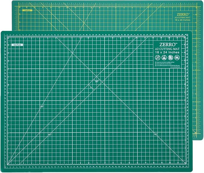 ZERRO Cutting Mat 18" x 24" Self Healing Professional Double Sided Sewing by ZERRO