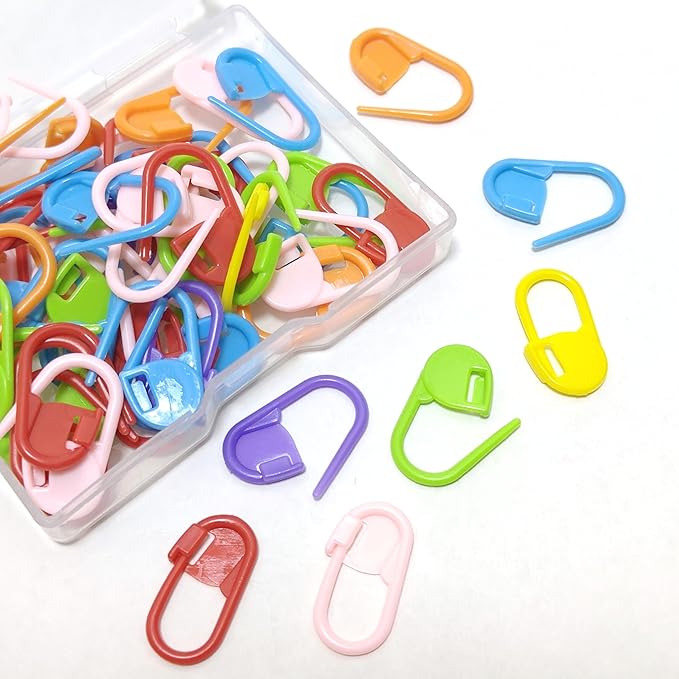 60Pcs Colorful Knitting Markers Crochet Clips Crochet Pins Bulk Stitch Markers by jicslaew