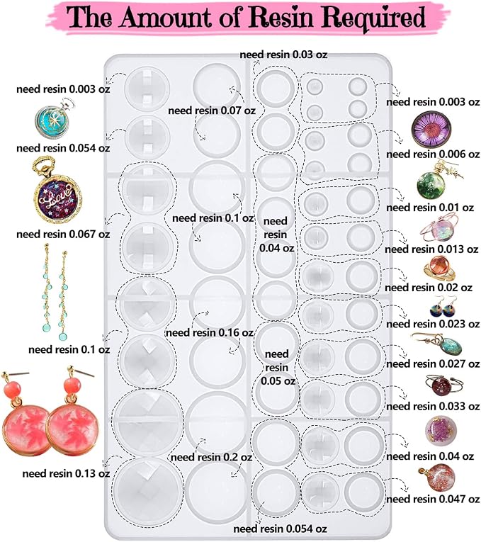 FUNSHOWCASE Cabochon Gem Resin Silicone Molds - Image 2