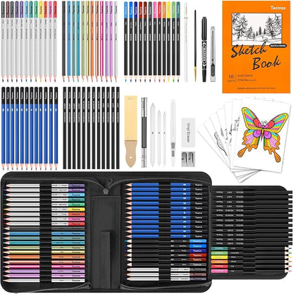 Taotree 81 Pack Art Supplies for Adults Kids Teen Artists Gifts, Pro Art Kit by Taotree