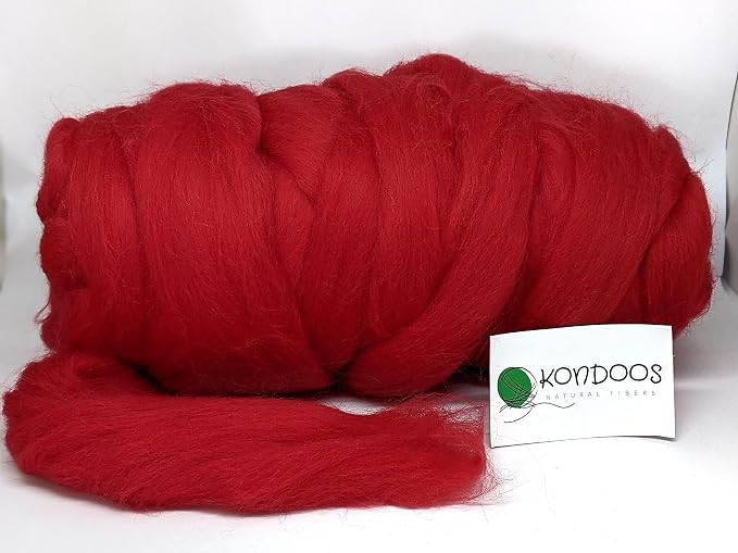 Kondoos Colored Natural Wool roving, 1 lb. Best Wool - Image 5