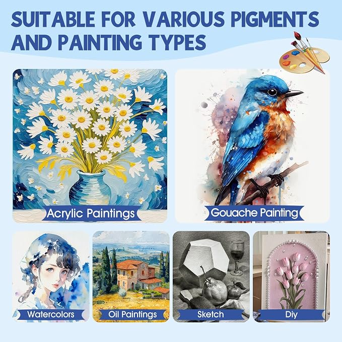 FUMILE Stretched Canvas for Painting, Canvases for Painting Multi 4 Pack 5x7 - Image 5