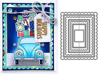 Cutting Dies Metal Stencils Scrapbooking Tools Flowers Lace Frame DIY Embossing - Image 2