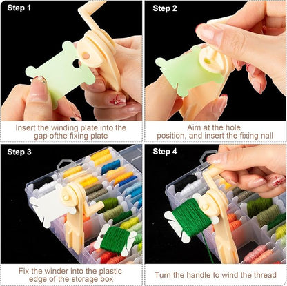 GlikCeil 256 Pcs Embroidery Floss Organizer Kit - Image 3