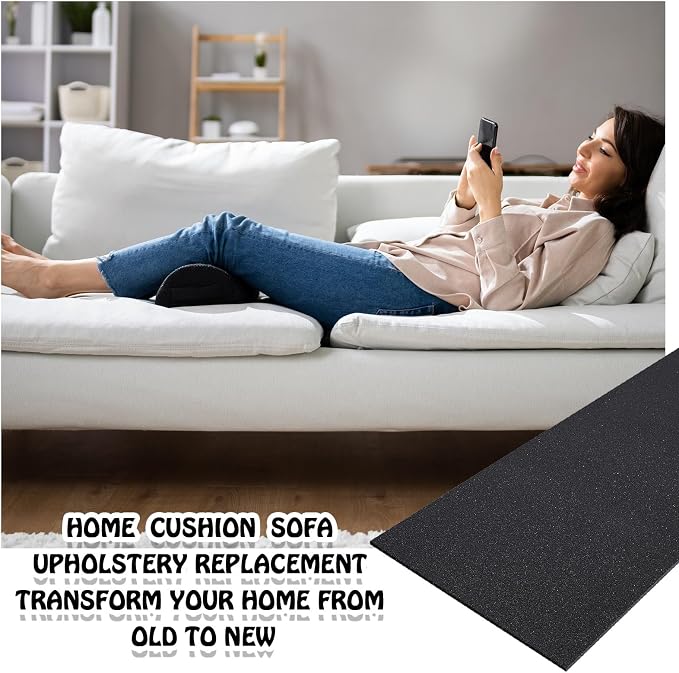 Amylove Polyurethane Foam 24" x 72" High Density Cushion Upholstery Foam Sheet - Image 7